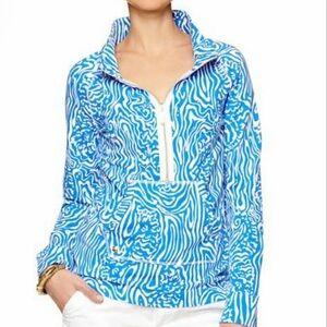 [Lilly Pulitzer] Solar Blue Night Swirl Popover